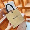 Nova bolsa portátil para presente, bolsa de embalagem portátil, bolsa de viagem essencial de algodão e linho, impressão criativa portátil