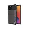 Para iPhone 14 capa protetora flip com porta-cartão Samsung S22 anti-queda PC + TPU capa de telefone porta-cartão Europa e Estados Unidos
