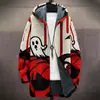 Cardigan con capucha y cremallera suelta para hombre, chaqueta de algodón, 3D digital, sin riesgos, nuevo, independiente de Temu, para hacer tú mismo con imágenes