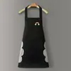 Delantal Impermeable y a Prueba de Aceite Nuevo y de Moda para Mujeres, Uso en Cocina, Cocina Casera, Mangas de Dios de la Cocina, Cinturón de Trabajo para Hombres, Trabajo Estampado
