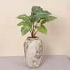 Hojas de Begonia artificiales, Hojas de Monstera, Filodendro colgante, plantas verdes decorativas para paisajismo, escenografía para sala de transmisión en vivo, hojas verdes de bonsái, decoración del hogar