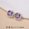 Cobre Galvanizado Prata Espessa Conserva Cor Zircônia Trevo de Quatro Folhas Floco de Neve de Cristal Pulseira DIY Contas com Furo Transversal Acessórios de Joias Atacado