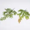 Vegetación de techo, colgante de pared de hierba Fénix de cinco hojas, tallo único, arreglo floral de boda, hojas de planta tropical artificiales, decoración de techo