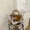Bolso de Mano de Alto Valor de Moda para Mujer Estilo Coreano Primavera 2026, Bolso de Cesta de Hombro Único, Bolso Cruzado de Moda Tendencia para Mujer