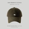 Verão Novo Boné de Beisebol Americano Feminino All-Match Soft Top Polar Bear Cap Masculino Elegante Marca Rosto Pequeno Protetor Solar Cap
