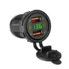 Puerto de carga rápida USB para motocicleta modificado para ser impermeable 12V/24V para coches y RVs, con un adaptador de cargador de teléfono móvil añadido