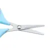 Tesoura de escritório de aço inoxidável de 4,5 polegadas, tesoura para corte de papel manual DIY para estudantes, cabo de borracha de segurança, fabricantes, atacado