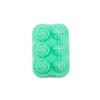 Forma de Gelo Diamante de Silicone 6 Cavidades Transfronteiriça para Bar de Uísque, Cubo de Gelo, Molde de Gelo, Molde de Bola de Gelo Rosa com Tampa