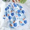 Camisa Floral de Verano para Playa en la Costa de Hawái, Guapo para Pareja Masculina y Femenina, Estudiante, Delgada, Manga Tres Cuartos, Chaqueta