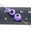 Venta al por mayor Ojo del Diablo 6-10 mm cuentas planas para ojos cuentas de resina para ojos con agujero pasante accesorios de ojo de pez cuentas sueltas