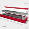 Gabinete Calentador de Pollo Frito, Caja Calentadora de Hamburguesas, Huevo Tartaleta, Pay, Churros, Horno de Temperatura Constante, Mesa Calentadora Comercial para Bebidas Metabo