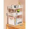 Prateleira de armazenamento de mesa Prateleira de mesa Dormitório Mesa de estudo Mesa de escritório Prateleira de armazenamento Pequena multicamadas Prateleira pequena Prateleira em camadas