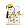 Bt362 Transfronterizo 3D Temporada de Graduación 2026 Decoración Festiva de Mesa de Madera Adorno Temporada de Graduación Regalo de Graduación