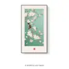 Nueva Pintura Decorativa Estilo Chino para Vestíbulo Pasillo Vertical Moderna Simple Colgante para Pasillo Mural de Pared con Control de Luz y Sonido