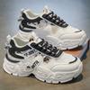 Sapatos Masculinos 2025 Novo Verão Malha Respirável Popular Sapatos Esportivos Juvenis Casuais de Sola Grossa Sola Macia Sapatos de Pai para Homens