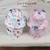 Gorra de protección solar coreana para niños y niñas, gorro de pescador con protección para el cuello, para exteriores, con protección UV, para primavera y verano