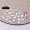 Acessórios para Unhas Artísticas de Floco de Neve Branco Simulado de Natal Popular Transfronteiriço Atacado Resina DIY Acessórios de Unha Estéreo Usáveis