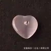 Pedra Bruta de Cristal Natural 2cm Formato de Coração Cravejado com Diamante Zircônia Safira Ametista Pedra Preciosa Acessórios para Joias DIY