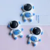 Parche de Resina de Astronauta de Dibujos Animados Lindo Nave Espacial Luna Accesorios para Joyería Hecha a Mano Pendientes Llavero Material