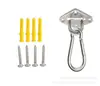 Placa de Anclaje Fija al Techo de Acero Inoxidable Soporte de Suspensión Anillo Colgante Cesta Colgante Yoga Silla Colgante Mecedora Saco de Arena Gancho para Columpio