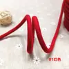 Cuerda de algodón hilado en núcleo de tejido liso de color de 5 mm de grosor, cordón redondo cifrado de algodón, cordón suave para atar, cintura de ropa, cordón de sombrero, tejido a mano
