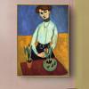 Pintura Decorativa Abstracta Americana Matisse de Alta Gama para Sala de Estar Sofá Francés Mesita de Noche Pared de Fondo Retro Mural Pintura Colgante