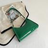 Estilo francés textura simple estilo occidental ins bolsa de axila para mujer bolsa tipo baguette 2023 nueva moda brillante portátil bolsa de hombro