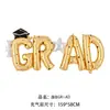 Nuevo birrete de graduación grande de pie oso de graduación niño de graduación búho de graduación decoración de graduación gas de película de aluminio