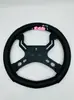 Volante de Kart 350mm Instalação de Três Furos Carro Modificado Volante de Corrida para Adultos Peças Automotivas