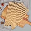 Hashis infantis de 7,5 mm * 18 cm sem pintura sem cera para jardim de infância, hashis de bambu sem nós de 19 cm, hashis de bambu polido por atacado