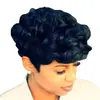Peluca para mujer de pelo corto y rizado, volumen pequeño para mujeres africanas, cabeza BoBo esponjosa, pelo corto negro, fábrica en stock, cabello de primera generación