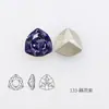 Cristales Dongzhou Triangulares 7mm Coloridos con Base Puntiaguda para Uñas Rhinestones Pequeña Cabeza de Tigre Forma Triangular Rhinestones Accesorios para Uñas DIY