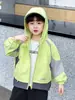 Q082 Chaqueta Cortavientos para Niños Estilo Primavera y Otoño Moda Infantil Top Cortavientos para Niños Ropa de Primavera Moderna