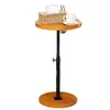 Mesa de flores de altura ajustable para sala de estar, mesa auxiliar para sofá, recibidor, balcón, soporte para plantas, soporte para maceta de bonsái, soporte de flores multifuncional impermeable