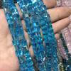 Nuevas cuentas sueltas de cristal cuadradas tridimensionales naturales de 6 mm, diversas cuentas de vidrio, pulseras, collares, accesorios de joyería, venta al por mayor