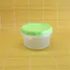 Contenedor de Almacenamiento de Plástico Redondo para Alimentos al por Mayor con 6 Tapas de Plástico de Rosca, Caja Sellada para Conservar la Frescura