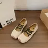 Sapatilhas Femininas, Novidade Primavera/Verão 2026 Versátil Bico Redondo Flat Slip-On Macias Sapatos Mary Jane