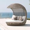 Conjunto Creativo de Sofás para Exteriores para Alojamiento, Popular en Redes Sociales, Cama Lounge para Piscina de Hotel Resort Nido de Pájaro de Ratán en la Costa de Bali