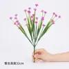 Fruta de Amante Artificial de 5 Pétalas Eucalipto Grama da Primavera Chá Violeta Camélia Glória da Manhã Lavanda Plástico Flor Falsa Flor Decorativa