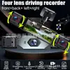 Cámara de Cuatro Vías Cuatro Lentes Grabadora de Conducción para Monitoreo HD 1080P para Coche de 360 Grados con Imagen de Reversa