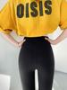 Versión Coreana Estilo Lulu Leggings Cropped Delgados de Cintura Alta para Primavera y Otoño para Mujeres Pequeñas Pantalones Tiburón