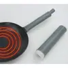 Capa isolante para cabo de frigideira feita à mão, capa de borracha anti-escaldante para panela de ferro, capa para cabo de panela doméstica de aço inoxidável, conjunto para uso diário de panela de leite