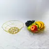 Cesta de Fruta Metálica Personalizada, Bandeja de Fruta Moderna de Hierro Forjado, Cesta de Almacenamiento Estilo Nórdico, Cesta de Bocadillos, Retro de Lujo Ligero