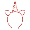 Fonte Direta Feliz Aniversário Plástico Brilha no Escuro Headband Headband de Unicórnio Atacado