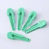 Clip de pinza de pico de pato de 6 cm color caramelo hueco pasador sin costuras pasador corazón de niña clip para flequillo lateral