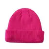 Gorros de Punto Cálidos para Otoño e Invierno, Logo Bordado Personalizado, Gorro de Punto de Color Sólido, Gorro de Punto Retro, Gorro de Cúpula a Prueba de Frío