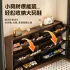 Gabinete de Zapatos Plegable Ultra Delgado para Uso Doméstico, Gabinete de Almacenamiento de Acero para Entrada, Estilo Retro, Gran Capacidad, Zapatero a Prueba de Polvo para Recibidor