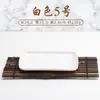 Plato de fideos de arroz, plato de restaurante de hot pot, plato rectangular de plástico de melamina, plato rectangular de fideos de arroz para barbacoa comercial, vajilla de imitación de porcelana