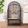 Jaula para Pájaros de Uso Doméstico, Tipo Colgante, Jaula Ornamental para Agapornis, Pinzones, Periquitos, Jaula de Cría de Metal, Jaula Sencilla para Pájaros