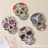 Amazon Halloween Anti-quemaduras Antideslizante Aislante térmico Impreso UV DIY Calavera Creativa Cerámica Absorbente Posavasos Hecho a Medida